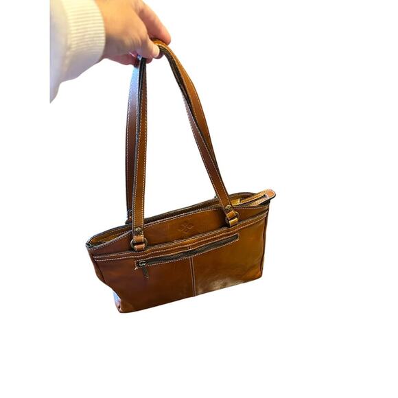 Patricia Nash Poppy Tote Heritage Shoulder Bag Brown Leather With Dust Bag - Picture 2 of 9